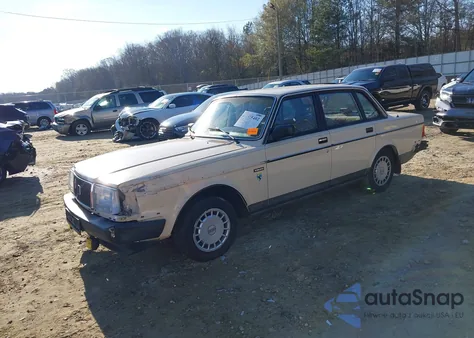 1987 Volvo 244 Dl/Gl z USA, uszkodzony, nr VIN YV1AX8840H1232586